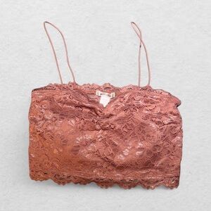 Lace Bralette / Crop Top in Rose by Free People